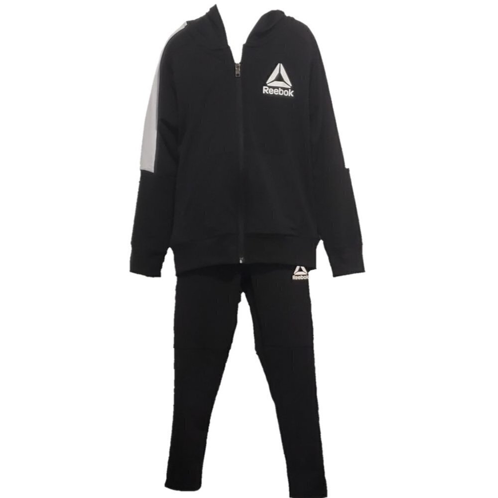 𝅺Reebok 2 PC Tracksuit Hoodie & Joggers Boys Size XS